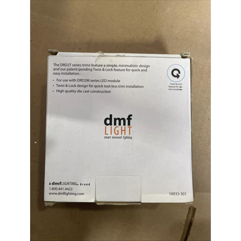 DMF Lighting Trim DRD2TR4WWH 4" Wall Wash Trim One LED