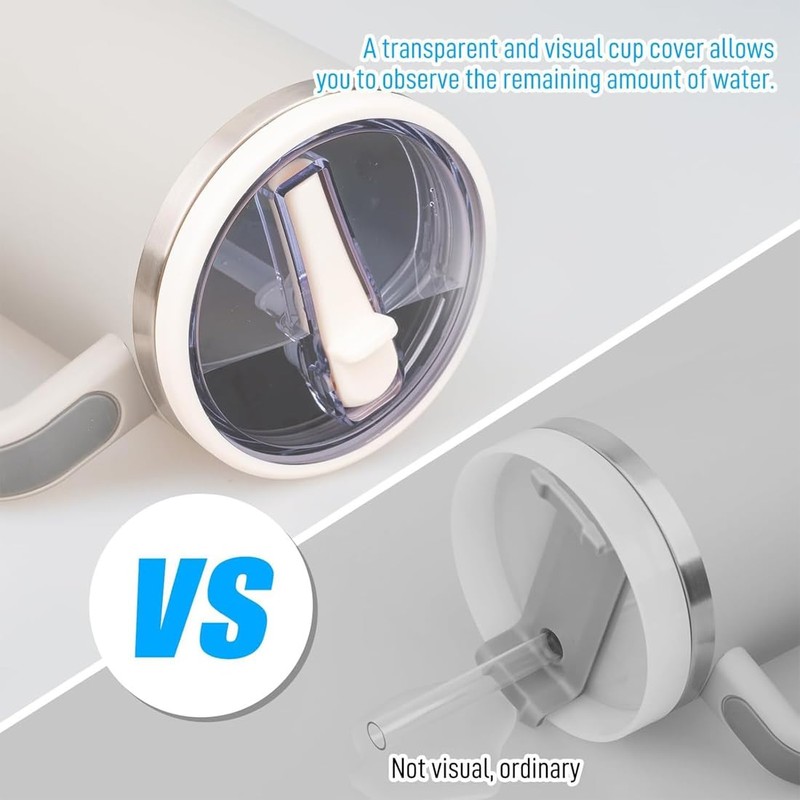 WUSJCOF Replacement Lid for 40 oz Cups, Reusable Leak-proof and