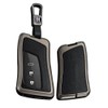 TECART Leather Car Key Case Key Protection Cover Keyring fit