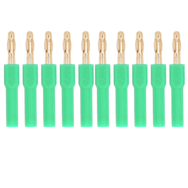 10Pcs Banana Plug 4.0mm Male to 2mm Female Connector 30V