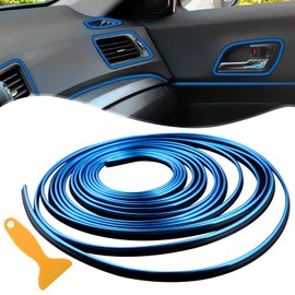 Blue Car Accessories for Men Trim Strips -Car Decorations Car Accessories Interior Gadgets for Women Dashboard Accessories Decor Red Car Mods DIY Flexible Strip with Installing Tool, 10M/32.8FT