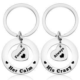 Vadaka Funny Boyfriend Gift Keychain from Girlfriend Anniversary Keychain for Him Her Couple Gift for Boyfriend Girlfriend Valentine's Day Jewelry for Couple Christmas Birthday Couple Gift