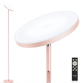 OHLUX Floor Lamp, 36W Super Bright Dimmable LED Lamps for Living Room, Torchiere 4 Color Temperatures with Remote & Touch Control for Living Room, Bed Room, Office (Pink)