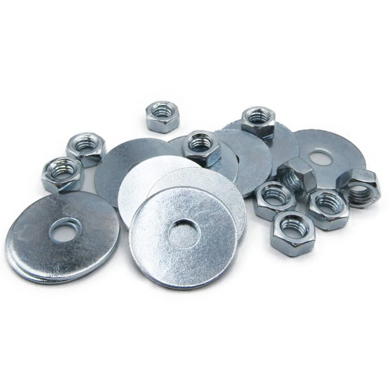 M6 Nuts & Repair Washers Set. 10 – M6 Steel