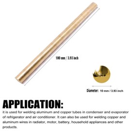 10PACK 10mm Solid Round Brass Rod Lathe Bar Stock Kit for DIY Craft Tool, 10mm / 0.04 inch in Diameter 100mm / 3.93 inch in Length