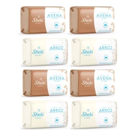 Sheló Nabel Jabon De Avena Y Arroz Limpieza Piel Grasa 8 Piezas Shelo Na