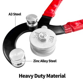 Sutekus Tube Bending Pliers Brake Line Bending Tool Bends 3/16", 1/4", 5/16" and 3/8" Brass, Copper, Steel, and Aluminum Brake Lines