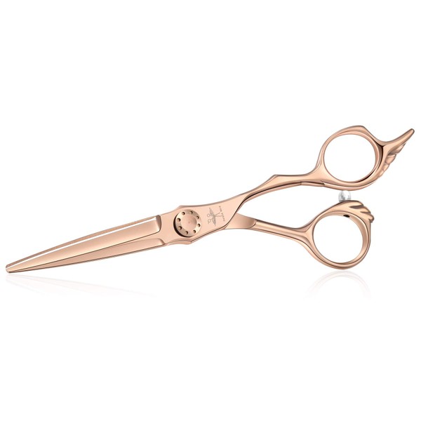Hairdressing Scissors 6 Inch Hair Scissors Professional Salon Barber Scissors Trimming Haircut Scissors for Men Women, Japanese Stainless Steel Hair Shears with Bronze Wing-Shaped Engraving Handle