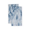 Woodgrain Stone Blue Guest Towel Napkins - 15 Per Package