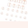 Chrome Press on Toenails‌ Short Square Fake Toe Nails with