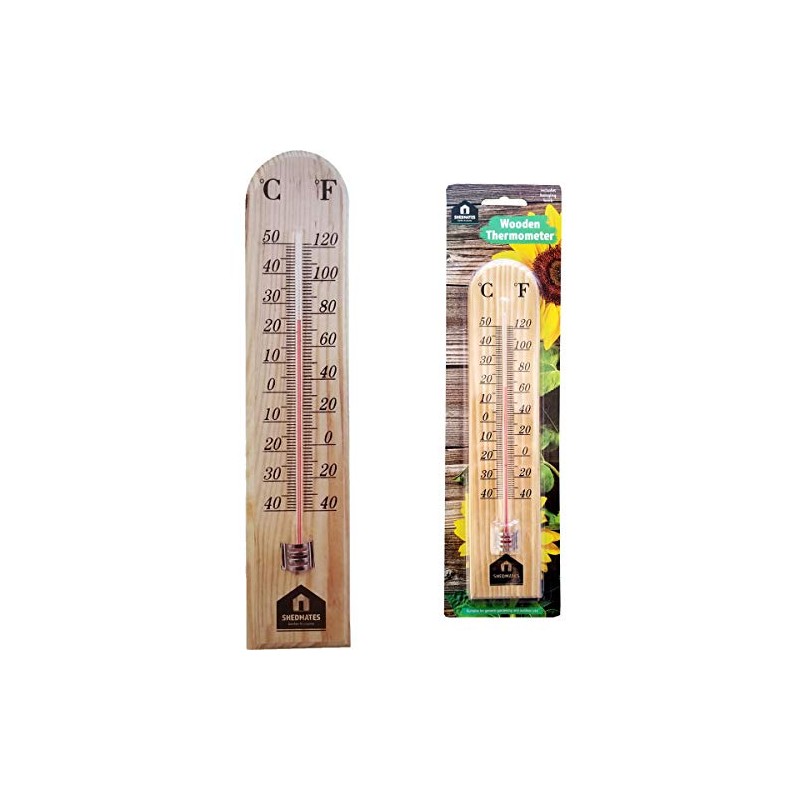 Large Wooden Thermometer for Indoor or Outdoor use Home Garden
