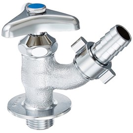 SANEI Y80J-13 Sprinkler Faucet for Irrigation Hose Connection Nominal 13 Silver