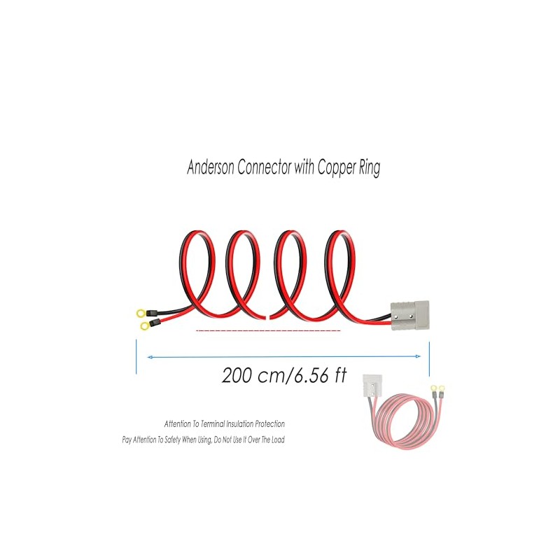 Anderson Plug Connector Cable,Electric Forklift Charging Plug,50A Battery Quick Jumper