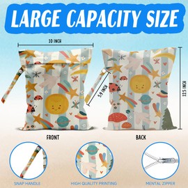 HDHBP Wet Bag for Baby Swimsuit Dirty Clothes Diaper Yoga Gym, Wet Dry Bag, Beach Vacation Essential for Baby Travel Poor Swiming Bathing Toddler Items