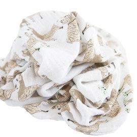 Little Unicorn – Llama Llama Cotton Muslin Swaddle Blanket | Single | 100% Cotton | Super Soft | Newborns and Infants | Large 47” x 47” | Machine Washable