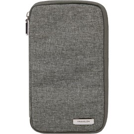 Travelon portafolios con cierre para pasaporte familiar con bloqueo RFID