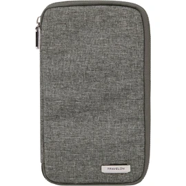 Travelon portafolios con cierre para pasaporte familiar con bloqueo RFID