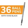 BIC Round Stic Grip Xtra Comfort Black Ballpoint Pens, Medium