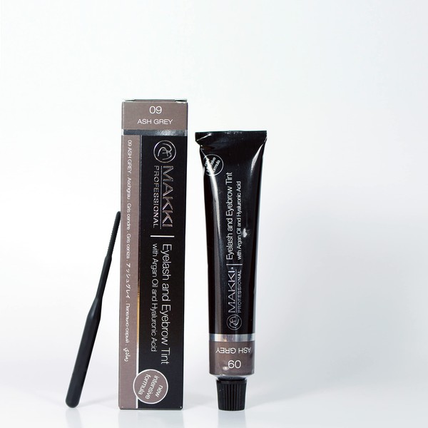09 Ash Grey Makki Professional Intensive Eyelash and eyebrow tint