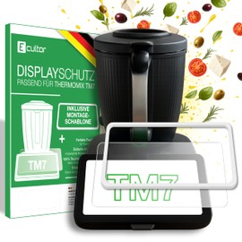 Ecultor Screen Protector Compatible with Thermomix TM7 Screen Protector with Mounting Aid [9H, Scratch-Resistant, Made in Germany] Film Accessories