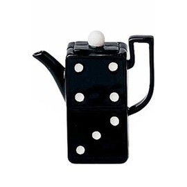 Gift House Fitz and Floyd Domino Mini Teapot