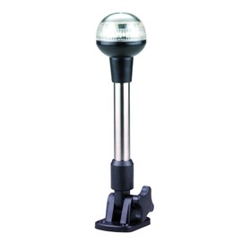 Pactrade Marine RV Adjustable Folding All Round Pole Light 9 1/2''H Navigation Light SS (LED)