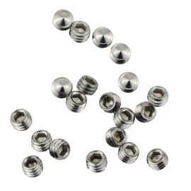 20pcs Hexagon Socket Set Screw Cone All Cup Point Grub Screw M6X 5MM 304 Stainless Steel Cone Point Hex Socket Grub Screw (Length : 5mm, Size : 20pcs M6)