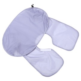 Minkissy 1pc Beard Trimming Apron Multi-functional Hair Catcher Bib for Shaving Practical Beard Collecting Cloak for Men Grey Shaving Cape