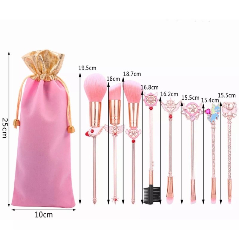 OEM Brocha De Maquillaje 8 Piezas Sakura Card Captor