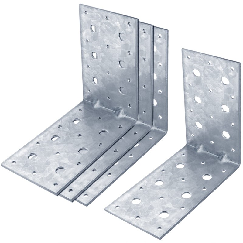 YIDU69Q 4 Pcs 6" x 6" x 4" Galvanized Steel