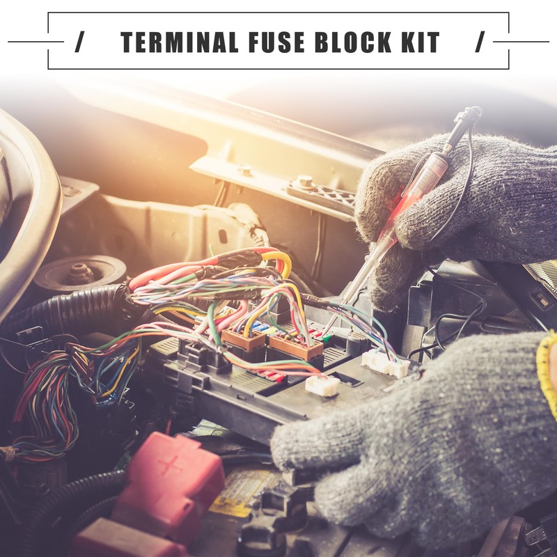 X AUTOHAUX 400A MRBF Terminal Fuse Block Kit, Double Studs