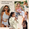 Flufymooz Ponytail Extension, 56 cm Ponytail with Drawstring Hair Extensions,