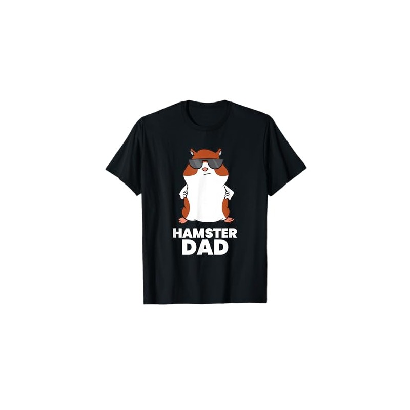 Hamster Dad Funny Hamster With Sunglasses T-Shirt