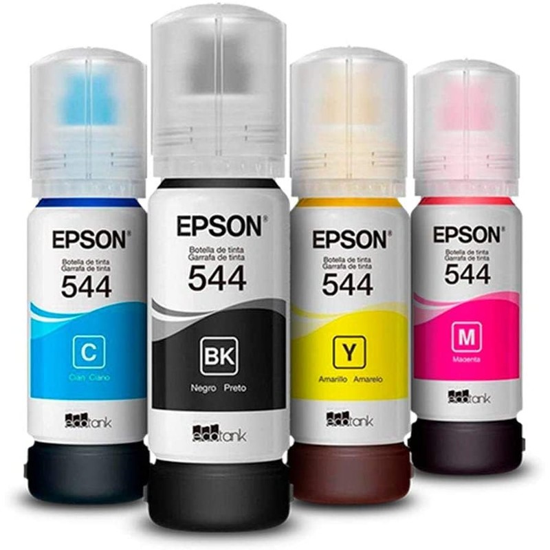 Epson Ecofit Botellas de Tinta Neg-Cian-Mag-Ama T544 4 unidades