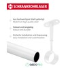 Gedotec Tubi Wardrobe Rail Bearing for Ceiling Mounting, Pack of