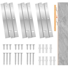 6 Pieces French Cleat Z-Hanging Clip 15CM French Cleats Bracket Heavy Duty French Cleat Picture Hanger Z Clamps Picture Hangers French Cleat Hanger with Screws for Hanging Heavy Duty Framed Mirrors