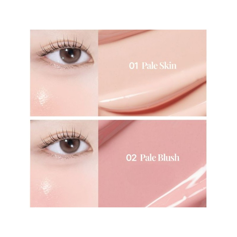 MAUVNING Dewy Pale Cream Cheek 1.8g, Color:02 Pale Blush
