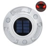 Solar Deck Lights Driveway Dock Lights 12 Led IP68 Waterproof