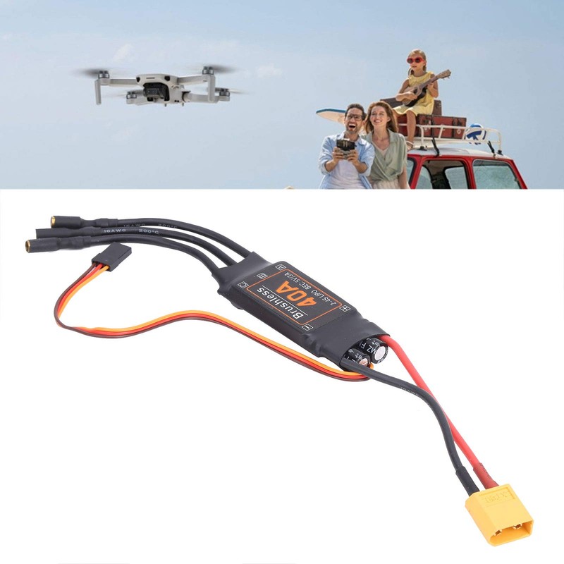 40A Brushless ESC Speed Controller for RC Drone Throttle Calibration