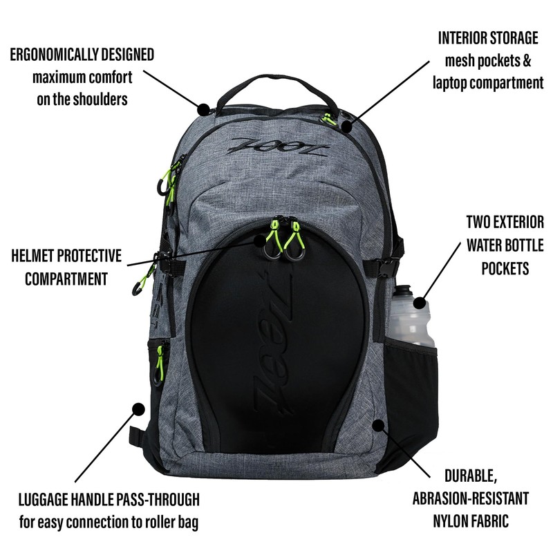 Zoot Ultra Tri Backpack - Triathlon Transition Bag, Wet Storage