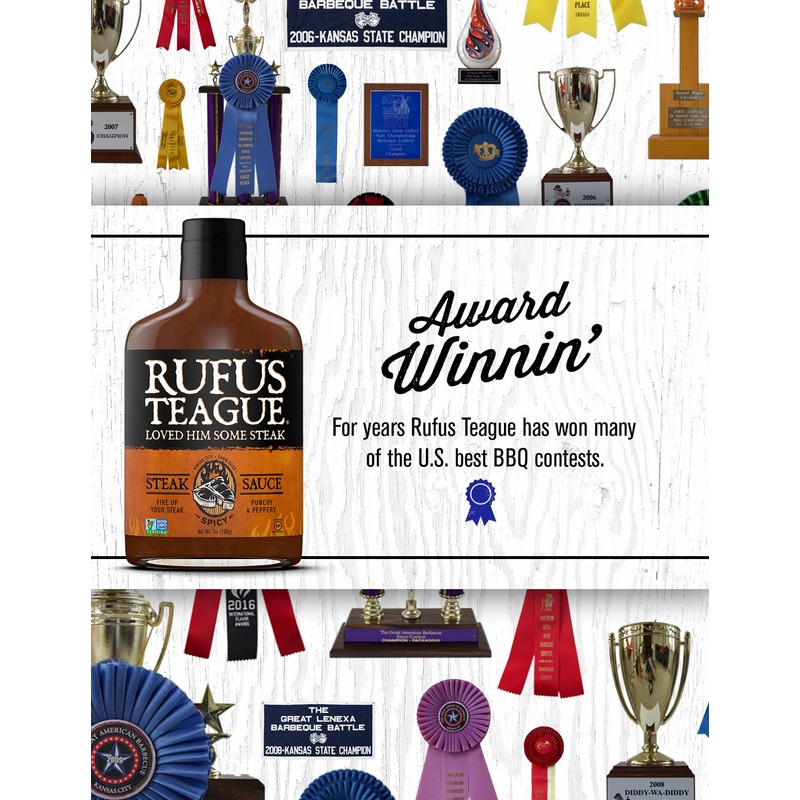 Rufus Teague - Spicy Steak Sauce - Premium Steak Sauce