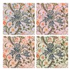 The Leonardo Collection Golden Lily Ceramic Coasters Set of 4