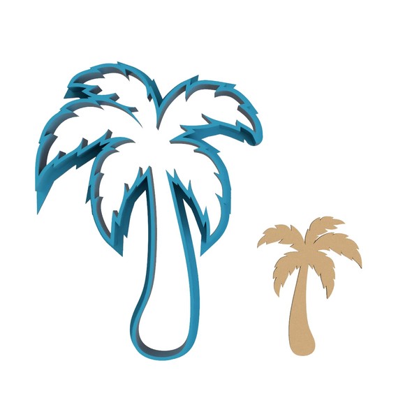 Generic Palm Tree Cookie Cutter / Sugar Cookie / Fondant