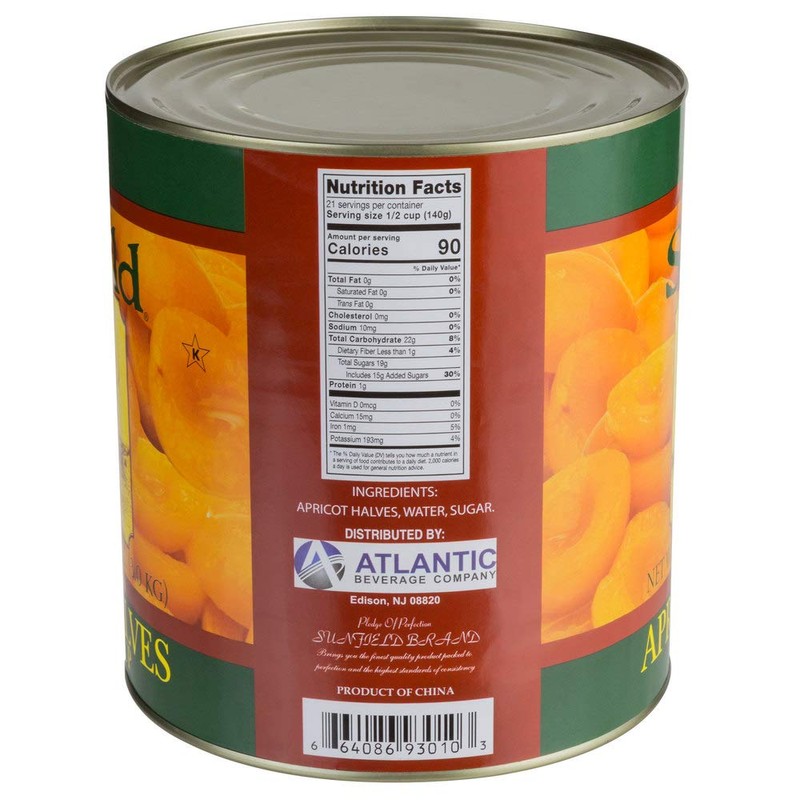 TableTop King #10 Can Peeled Apricot Halves in Light Syrup