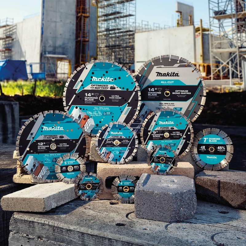 Makita E-23298 9" Thin Kerf Diamond Blade, Segmented, General Purpose