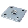 Design61 4 x Screw-On Plates, Mounting Plates, 37 x 37