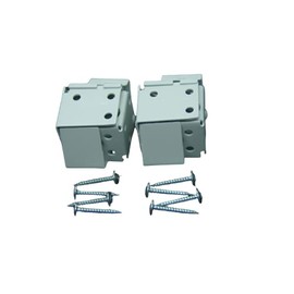 HomeAmore Blind Brackets 1" X 1" (2 Pairs + 8 Screws) White