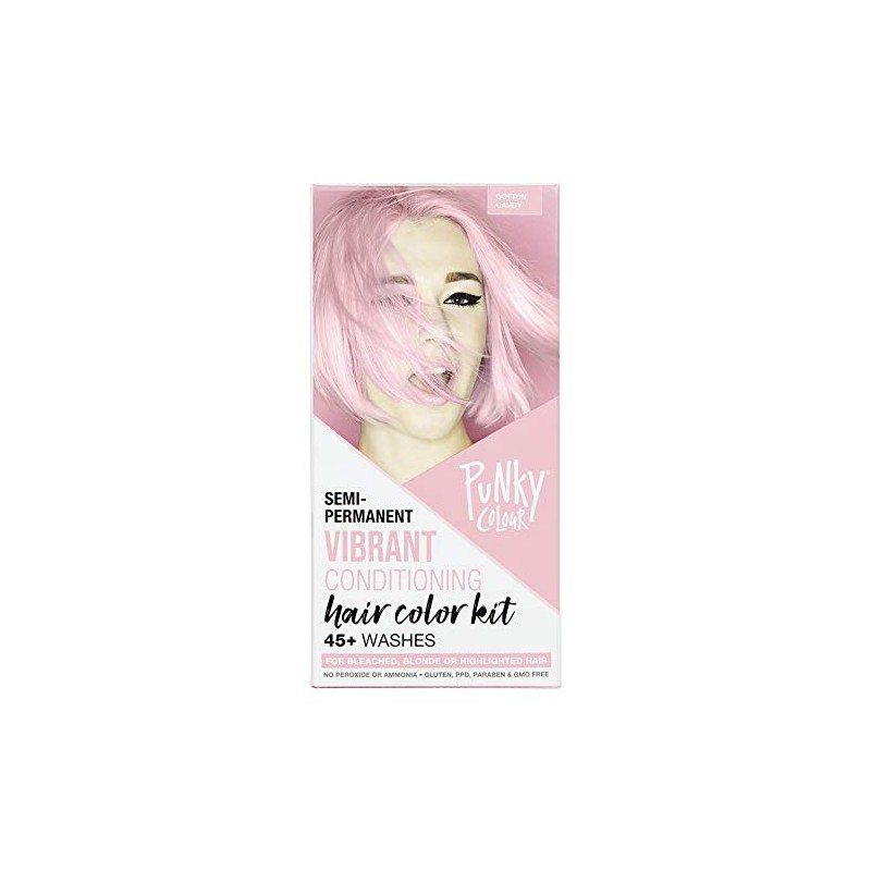 Punky Color Box Kit Algodón Candy - Para cabello blanqueado,