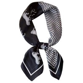 prinfantasy Seide Schal Damen Halstücher Schals Halstuch Seidenschal Scarf Bandana Taschentuch Ansatz Handgelenk Kopftücher Seidentuch Haare M070023