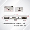 Bixiaomei Floating TV Unit, 55'' Wall Mounted TV Cabinet, Floating